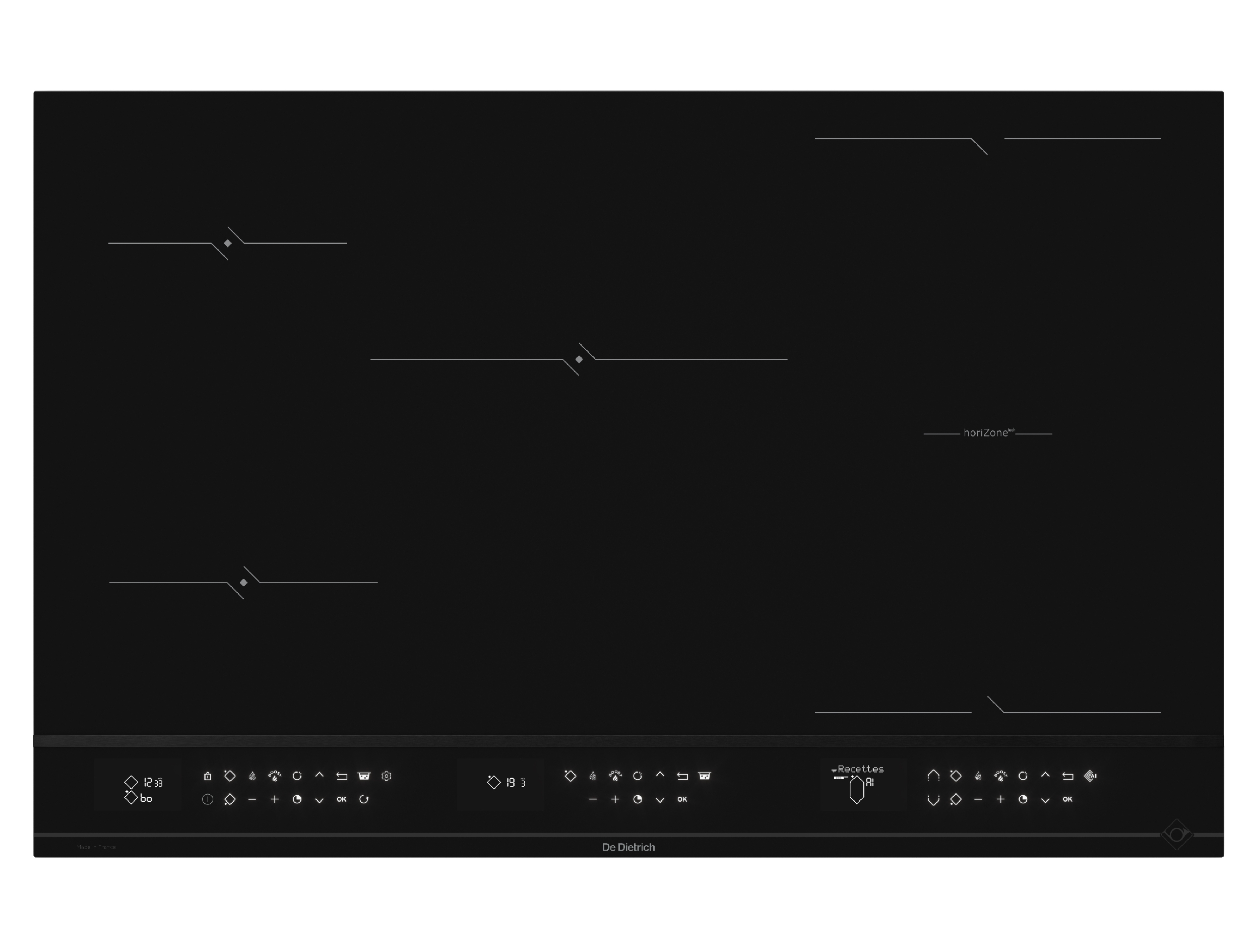 Indukční varná deska De Dietrich  DPI4832B v provedení Infinite Black